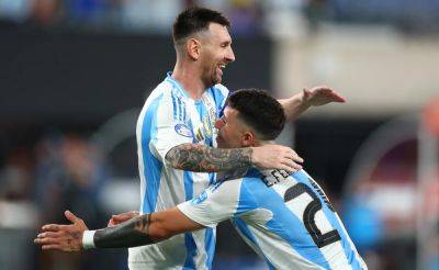 Lionel Messi - Julian Alvarez - Alphonso Davies - Argentina vs Canada, Copa America Semi-Final Live Score: Messi Makes It 2-0 For Argentina vs Canada After VAR Check - sports.ndtv.com - France - Spain - Argentina - Canada - county Canadian