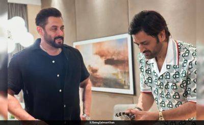 MS Dhoni Celebrates 43rd Birthday With Salman Khan, Receives Video Call Wish From CSK Captain