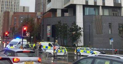 LIVE: Police cordon off main road in Manchester city centre - latest updates