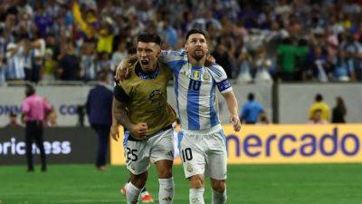 Argentina beat Ecuador on penalties to move into Copa America semis