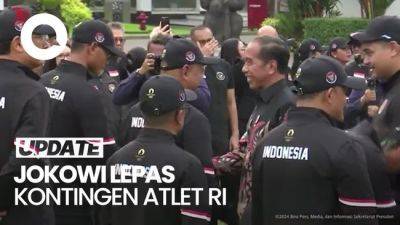 Momen Jokowi Lepas Kontingen Atlet RI untuk Olimpiade Paris 2024