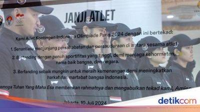 Momen Pengukuhan 29 Atlet Indonesia Jelang Olimpiade Paris 2024