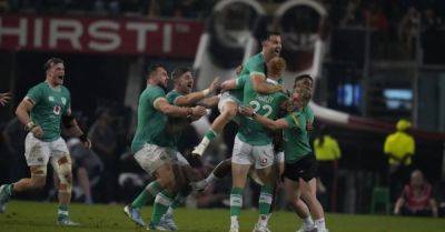 Ciarán Frawley revels in match-winning contribution as Ireland stun South Africa