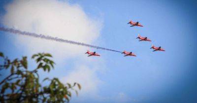 Red Arrows LIVE as jets set to fly over Greater Manchester this evening