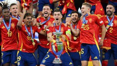 Spain beats England 2-1 to win record 4th men's European Championship title