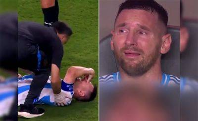 Heartbroken Lionel Messi In Tears After Injury Cuts Short His Copa America Final. Video