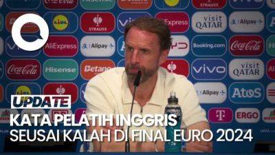 Inggris Kalah di Final Euro 2024, Southgate: Kami Tak Punya Kendali yang Cukup