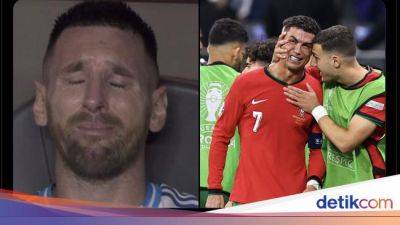 Meme Argentina Juara Copa America: Tangis Messi Vs Air Mata Ronaldo
