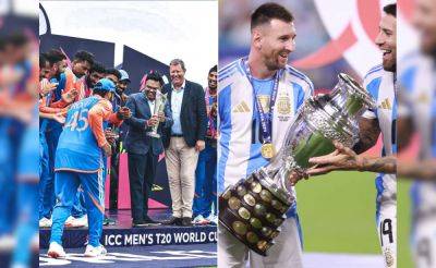 Watch: After Rohit Sharma's Recreation, Lionel Messi Repeats That 'Trophy Lift Walk'