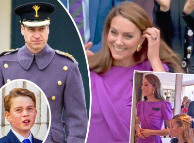 Princess Catherine Attends Wimbledon With Charlotte While Prince William & George Hit Up Euro Final!