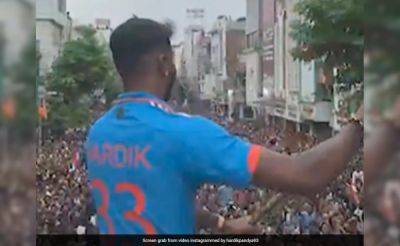 Watch: Hardik Pandya Receives Hero's Welcome In Hometown After T20 World Cup Win