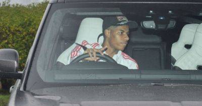 Manchester United star Marcus Rashford's excuse for speeding at 104mph on M60 to OVERTAKE an unmarked police car - before officer told him to 'call 999'