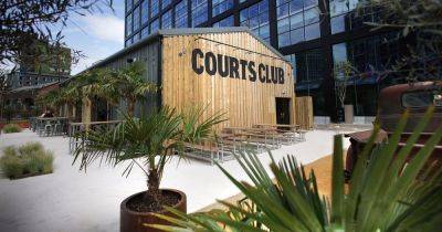 Tucked-away tennis and basketball court with beer garden opens in Manchester