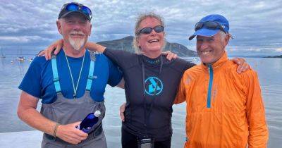 Dumfries and Galloway kayakers take part in Holy Isle Challenge