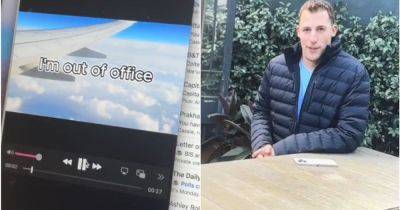 Man makes 'out of office' movie for colleagues who bother him while he's abroad