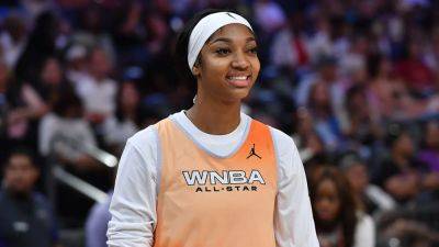 Sky's Angel Reese sinks half-court shot in friendly competition at WNBA All-Star practice