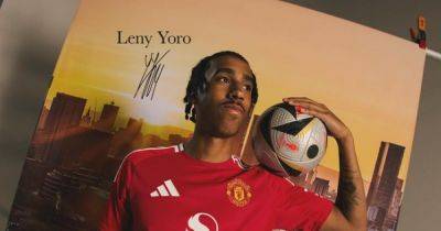 Manchester United reveal Leny Yoro's shirt number ahead of possible pre-season debut