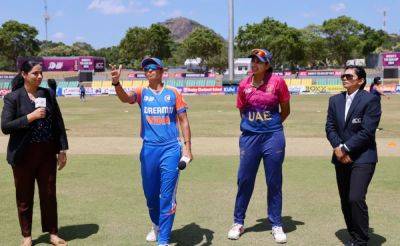 Harmanpreet Kaur - Radha Yadav - India vs UAE LIVE Score, Women's Asia Cup T20 2024: India Eye Early Wickets As UAE Start Chase Of 202 - sports.ndtv.com - Uae - India - Pakistan - county Chase - Nepal - county Early