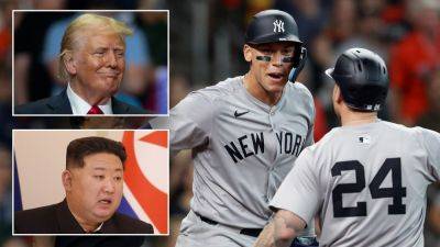Trump pitches Yankees game outing with Kim Jong Un at Michigan rally