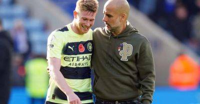 Pep Guardiola says Kevin De Bruyne ‘isn’t leaving’ Manchester City this season