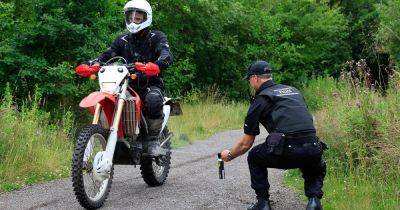 Police use new forensic spray to 'tag' louts who cause misery on off-road bikes