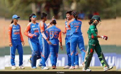 Harmanpreet Kaur - Asia Cup - Smriti Mandhana - Radha Yadav - India vs Bangladesh LIVE Score, Women's Asia Cup T20, 2024 1st Semi Final: India Off To Fiery Start In Low-Run Chase vs Bangladesh - sports.ndtv.com - India - Bangladesh