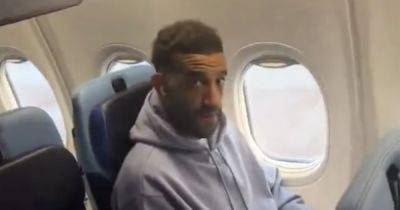 Connor Goldson trolled on Rangers exit flight as sarky snipe misses the target before departing defender catches on
