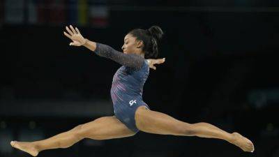 Gymnastics-Biles submits new uneven bars element for Paris Games