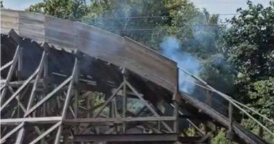 Popular Alton Towers rollercoaster closed 'until further notice' after smoke seen