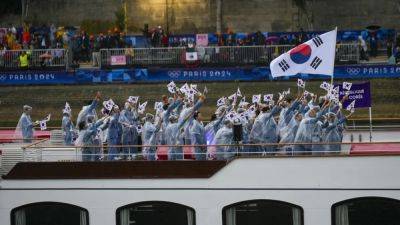 South Korea wrongly introduced as North Korea at Paris Olympics opening ceremony