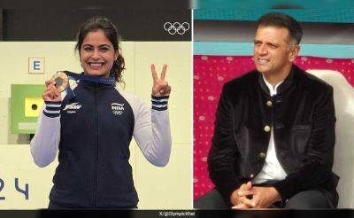 Rahul Dravid's Reaction To Manu Bhaker Wining Olympics Medal Is Pure Gold