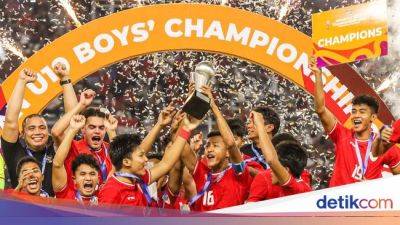 Selebrasi Pemain Timnas Indonesia Rayakan Juara Piala AFF U-19 2024