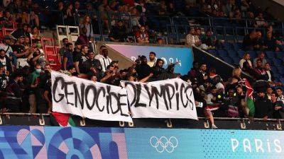 Antisemitic protesters chant ‘Heil Hitler’ during Israel soccer game at Olympics