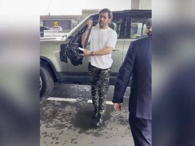 Ex-India Captain MS Dhoni Spotted At Airport - sports.ndtv.com - India