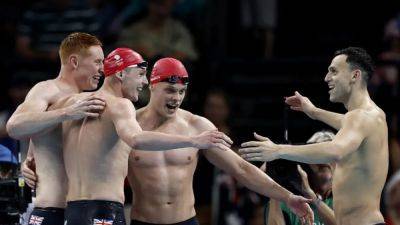 Britain retain men's 4x200 metres freestyle gold