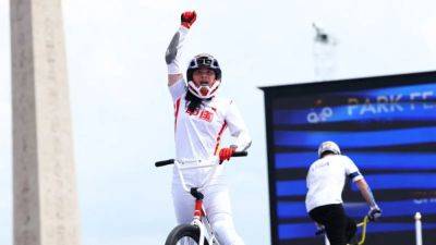 Paris Olympics - BMX: China's Deng takes gold in women's freestyle marked by string of falls - channelnewsasia.com - Usa - Australia - China - Czech Republic - Venezuela - state North Carolina