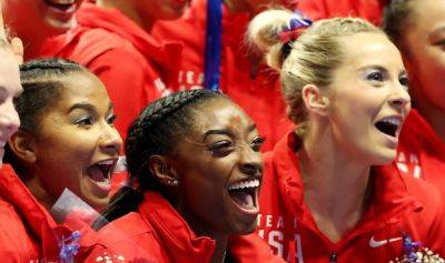 Jordan Chiles shows Simone Biles is 'blocked' by former teammate MyKayla Skinner