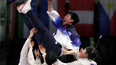 Fencing-South Korea retain their title in men's sabre at Paris Games