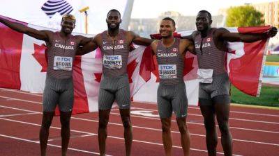 Noah Lyles - Andre De-Grasse - Aaron Brown - Jerome Blake - Andre De Grasse and men's 4x100m relay team set sights on Olympic title - cbc.ca - Usa - Canada - Bahamas