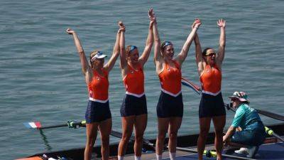 Rowing-Netherlands take gold in women's four at Paris Olympics