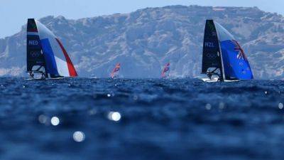 Sailing-Men's skiff medal race abandoned as wind dies