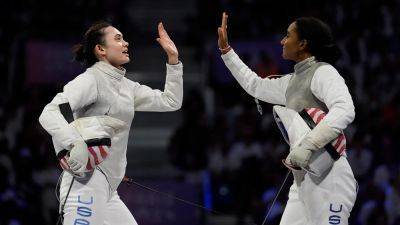 US women's fencing defeats Italy to win first-ever team gold medal in Olympics