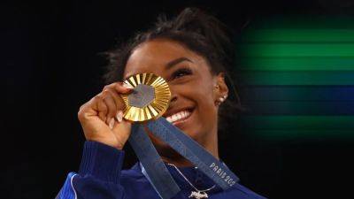 Simone Biles - Paris Olympics - Gymnastics-Biles clinches sixth Olympic gold in all-around final - channelnewsasia.com - Brazil