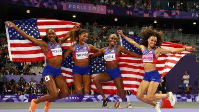 Sydney Maclaughlin - Femke Bol - Gabby Thomas - US a class apart in women's 4x400m relay - channelnewsasia.com - Britain - Netherlands - Usa - Ireland - Jamaica - Soviet Union