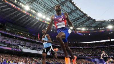 Fred Kerley - Noah Lyles - Josh Kerr - Kenny Bednarek - US men earn sweet redemption after Tokyo woes - channelnewsasia.com - Britain - France - Usa - Botswana - county Hall