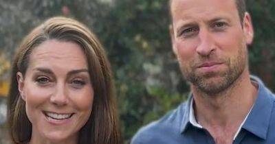 Prince William and Kate Middleton share rare video message from home