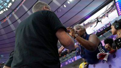 Ashley Landis - Paris Olympics - Noah Lyles - Noah Lyles' mom says Olympic stadium security 'refused to do anything to help' after track star collapsed - foxnews.com - France - Usa - Los Angeles