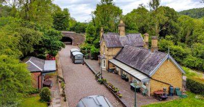 Former Victorian railway station up for sale complete with old vintage carriages