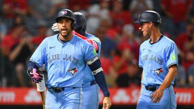 John Schneider - Brian Rothmuller - Vladimir Guerrero-Junior - Blue Jays' George Springer screams at umpire after ejection, needs to be held back - foxnews.com - Los Angeles - state California