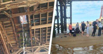 Woman who fell through hole in Blackpool Pier undergoes spinal surgery